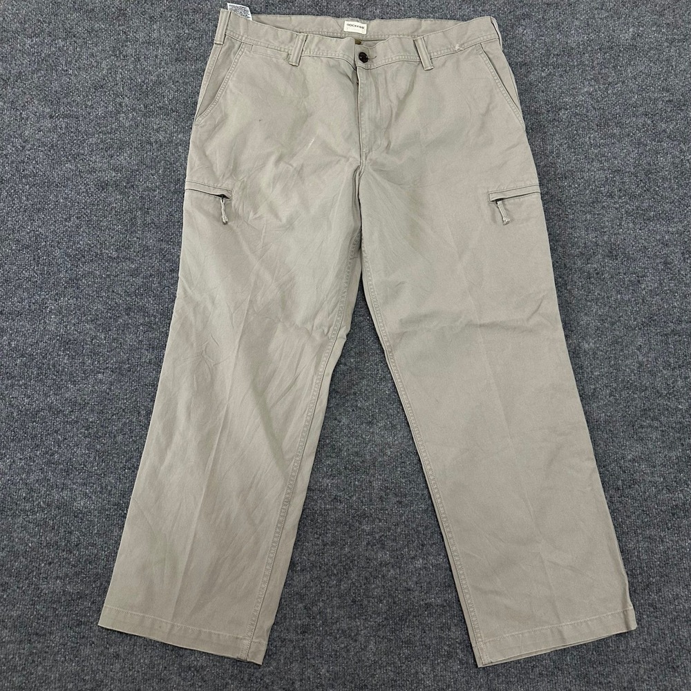 Dockers Cargo Pants Mens Size 40x30 Tan Khaki Cotton Straight Leg Utility Casual